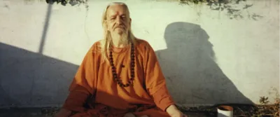 Shri Gurudev Mahendranath meditating on rooftop
